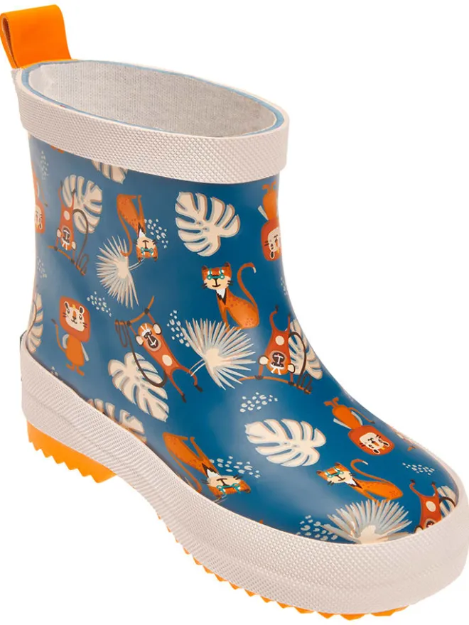 Gummistiefel in Dunkelblau/ Bunt>Playshoes New