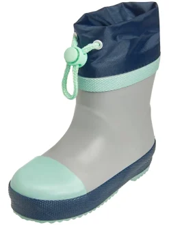 Playshoes Gummistiefel|Gummistiefel^Gummistiefel in Grau/ Türkis