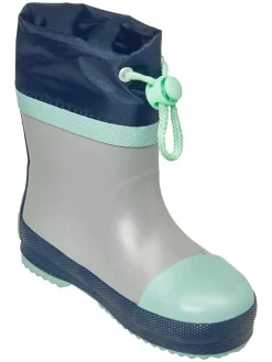 Playshoes Gummistiefel|Gummistiefel^Gummistiefel in Grau/ Türkis