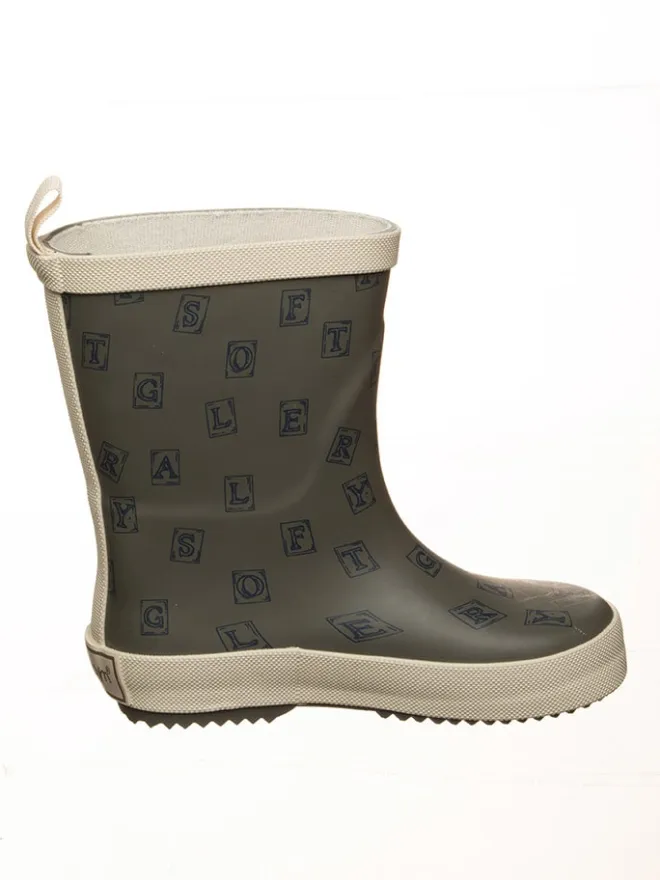 POM POM Gummistiefel^Gummistiefel in Khaki/ Beige