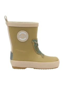 Gummistiefel in Khaki/ Creme>mikk-line New
