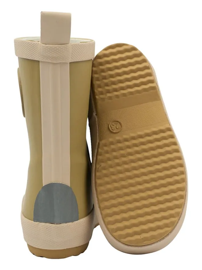 Gummistiefel in Khaki/ Creme>mikk-line New