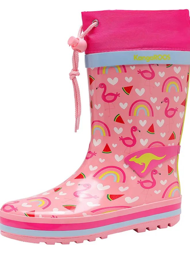 Kangaroos Stiefel & Boots|Gummistiefel^Gummistiefel "K-Summerrain" in Pink/ Bunt