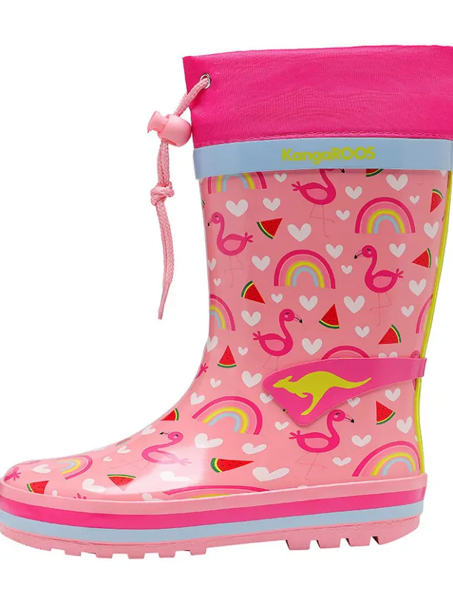 Kangaroos Stiefel & Boots|Gummistiefel^Gummistiefel "K-Summerrain" in Pink/ Bunt