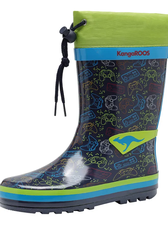 Gummistiefel "K-Summerrain" in Dunkelblau/ Grün>Kangaroos Sale