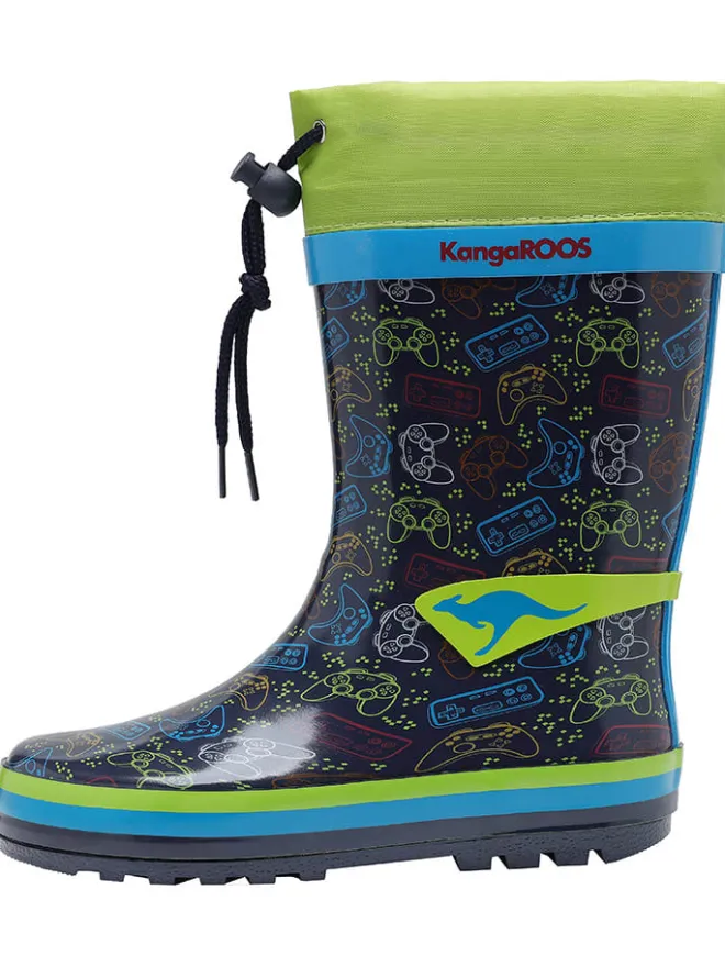 Gummistiefel "K-Summerrain" in Dunkelblau/ Grün>Kangaroos Sale