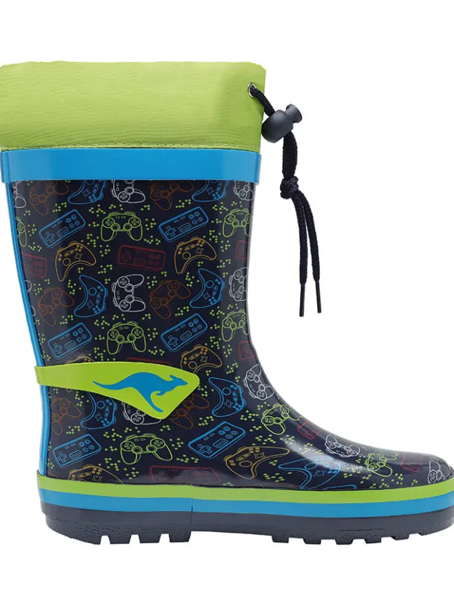 Gummistiefel "K-Summerrain" in Dunkelblau/ Grün>Kangaroos Sale
