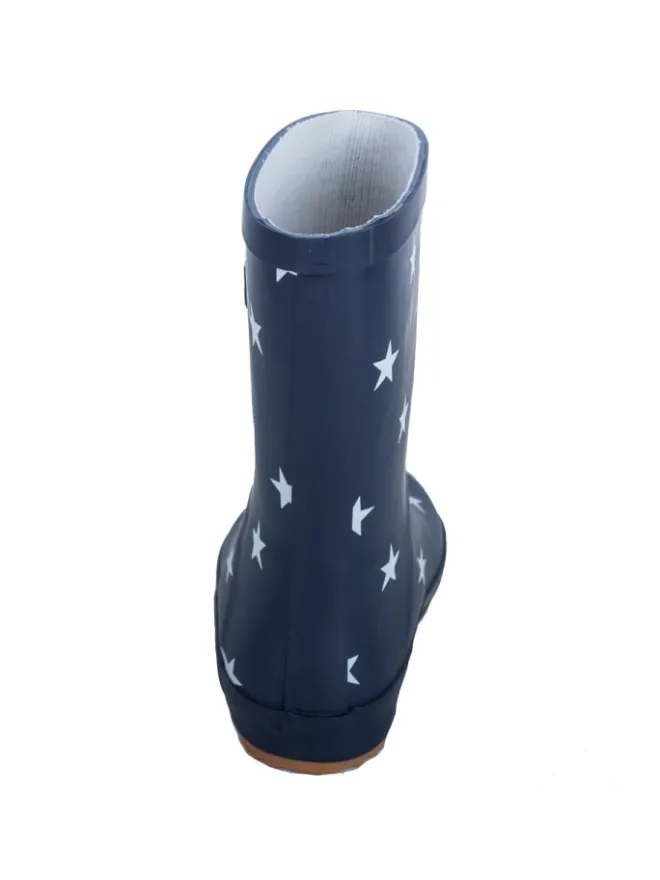 BMS Gummistiefel^Gummistiefel "Naturkautschuck" in Marine mit Sternen
