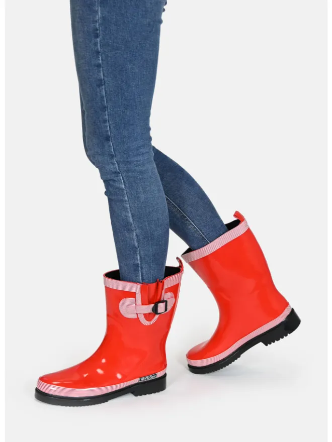Gummistiefel Ocean Pure Halbschaft in rot>MADSea Discount