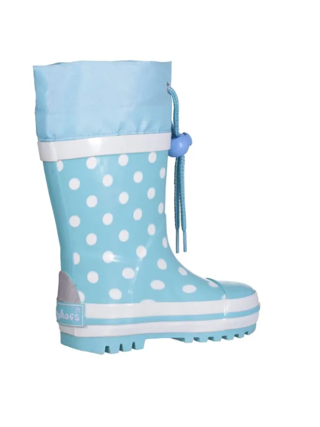Gummistiefel Punkte in Türkis>Playshoes Discount