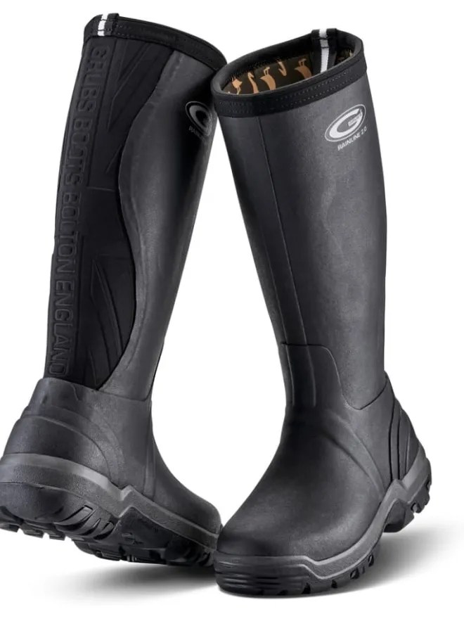 Grubs Gummistiefel^Gummistiefel "Rainline 2.0 Wellies" in Schwarz