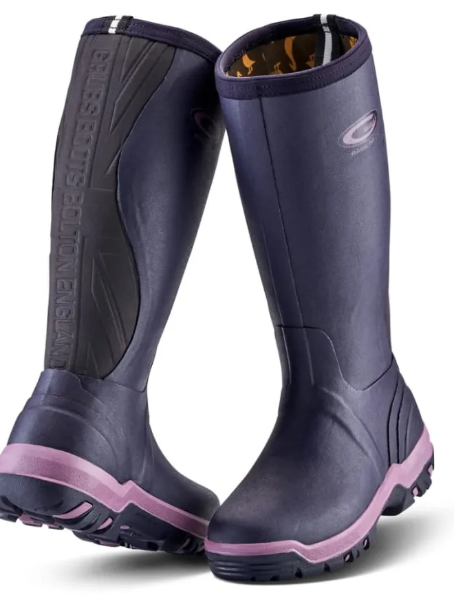 Gummistiefel "Rainline 2.0 Wellies" in Lila>Grubs Best