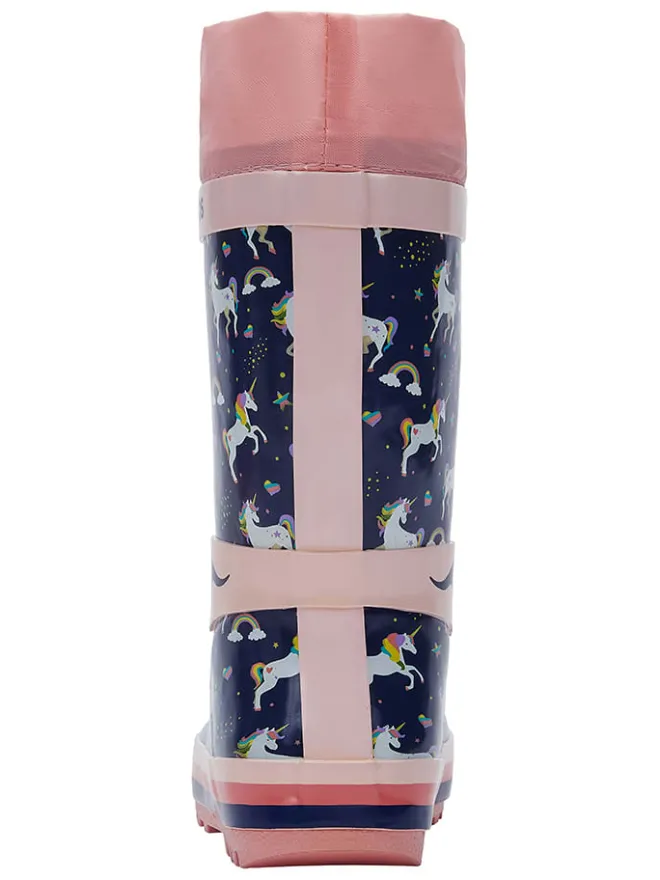 Kangaroos Gummistiefel^Gummistiefel "Summerrain" in Dunkelblau/ Rosa
