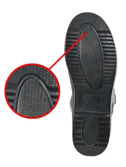 Gummistiefel Waldi Halbschaft mit Hunde Motiv in schwarz><noscript><img width=