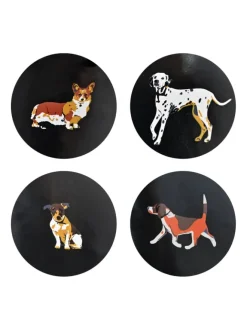 Gummistiefel Waldi Halbschaft mit Hunde Motiv in schwarz><noscript><img width=