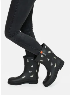Gummistiefel Waldi Mops Halbschaft in schwarz><noscript><img width=