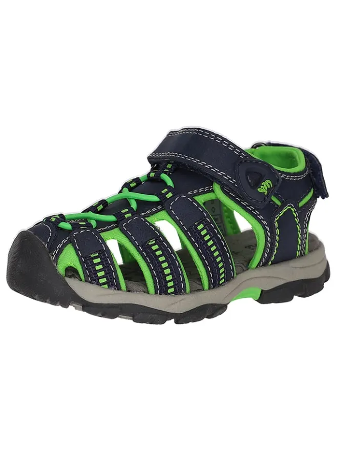 Lurchi Sandalen·Halbsandalen^Halbsandalen "Bobby" in Schwarz/ Grün