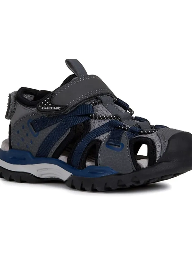 Halbsandalen "Borealis" in Schwarz>Geox Hot