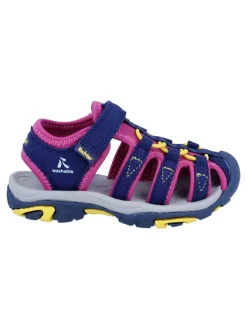 Halbsandalen "Boulder" in Dunkelblau/ Pink>Richter Shoes