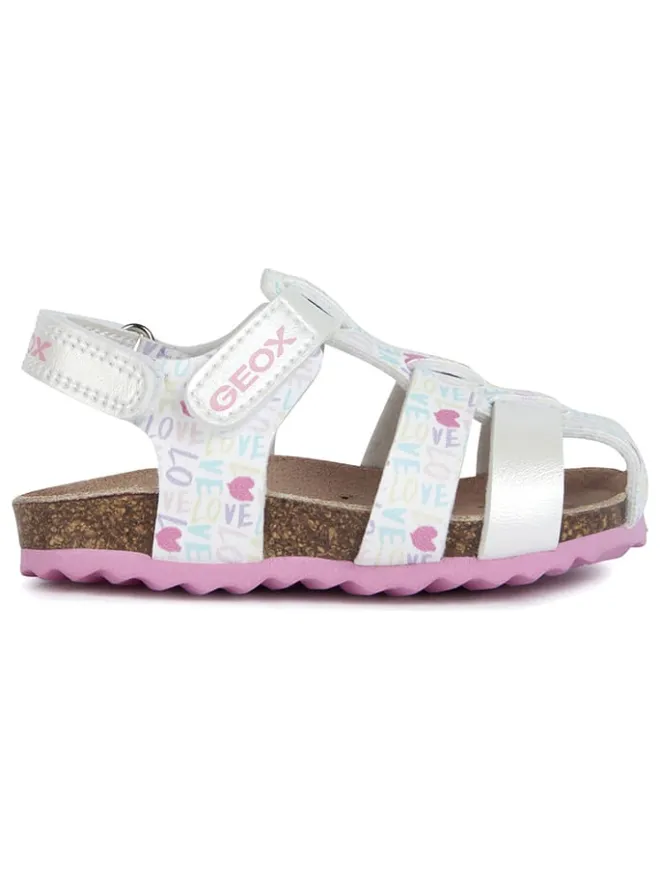 Geox Sandalen·Halbsandalen^Halbsandalen "Chalki" in Silber/ Bunt
