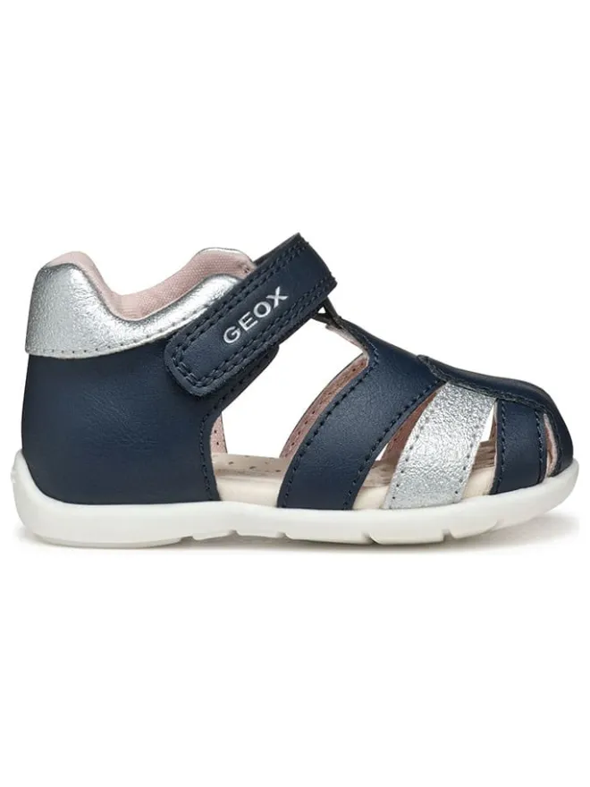 Halbsandalen "Elthan" in Dunkelblau/ Silber>Geox New