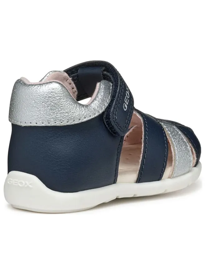 Halbsandalen "Elthan" in Dunkelblau/ Silber>Geox New