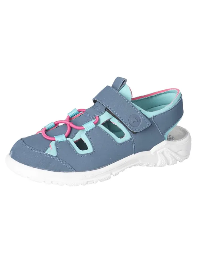 Ricosta Sandalen·Halbsandalen^Halbsandalen "Gerald" in Dunkelblau/ Türkis/ Pink