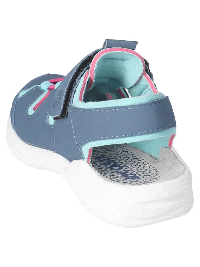 Ricosta Sandalen·Halbsandalen^Halbsandalen "Gerald" in Dunkelblau/ Türkis/ Pink
