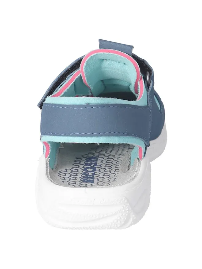 Ricosta Sandalen·Halbsandalen^Halbsandalen "Gerald" in Dunkelblau/ Türkis/ Pink