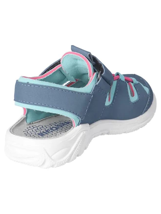 Ricosta Sandalen·Halbsandalen^Halbsandalen "Gerald" in Dunkelblau/ Türkis/ Pink