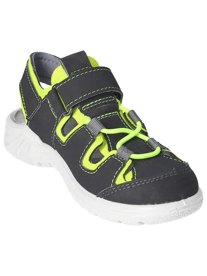 Ricosta Sandalen·Halbsandalen^Halbsandalen "Gerald" in Schwarz/ Gelb