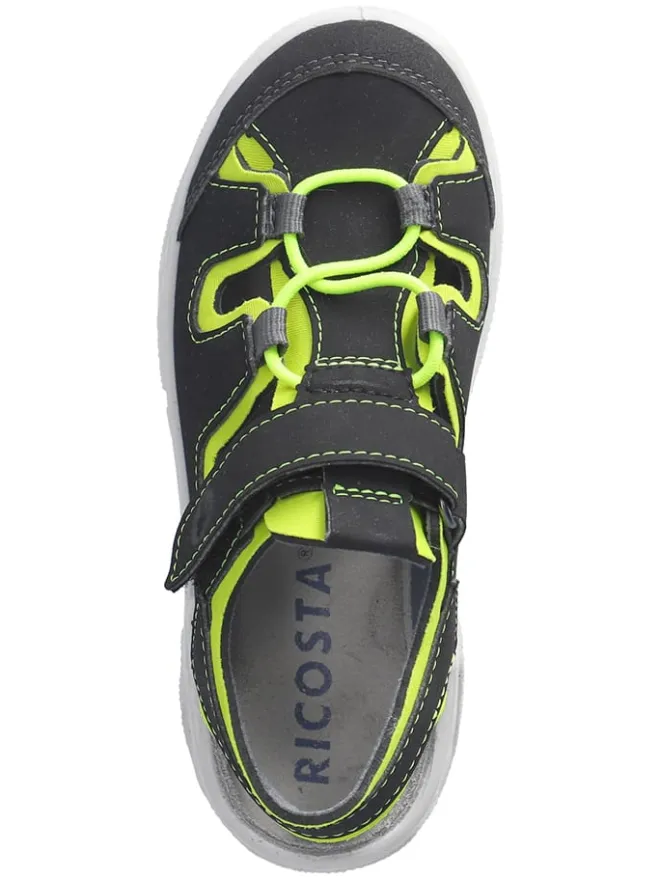 Ricosta Sandalen·Halbsandalen^Halbsandalen "Gerald" in Schwarz/ Gelb