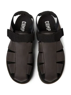 Halbsandalen in Braun/ Schwarz><noscript><img width=