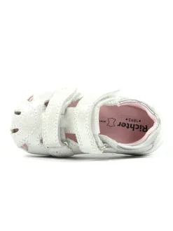 Halbsandalen in Creme><noscript><img width=