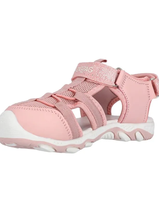 Zigzag Sandalen·Halbsandalen^Halbsandalen in Rosa/ Weiß