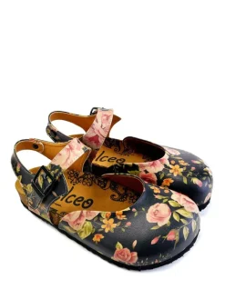 Calceo Sandalen^Halbsandalen in Schwarz/ Bunt