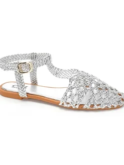 Halbsandalen in Silber>C'M Hot