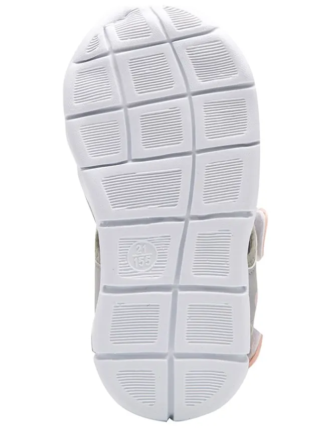 Halbsandalen "K-Mini" in Grau/ Rosa>Kangaroos Hot