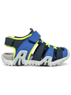 Geox Sandalen·Halbsandalen^Halbsandalen "Kraze" in Blau/ Gelb