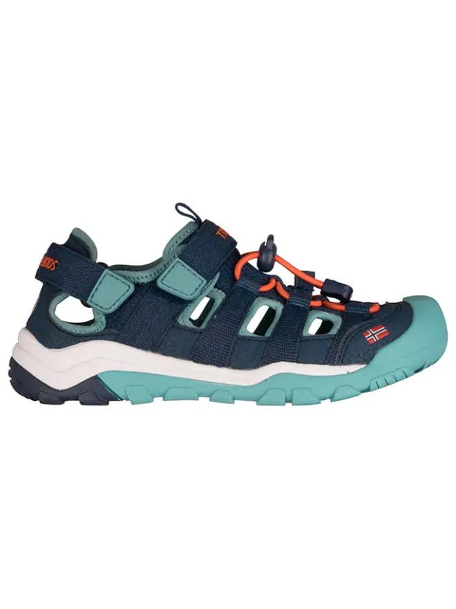 Trollkids Sandalen·Halbsandalen^Halbsandalen "Kristiansand" in Dunkelblau/ Türkis