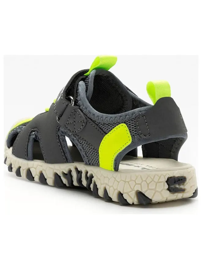 Bull Boys Sandalen·Halbsandalen^Halbsandalen "Pterodattilo" in Anthrazit/ Grün