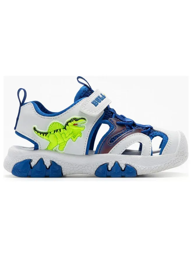 Halbsandalen "Spinosauro" in Weiß/ Blau>Bull Boys Sale
