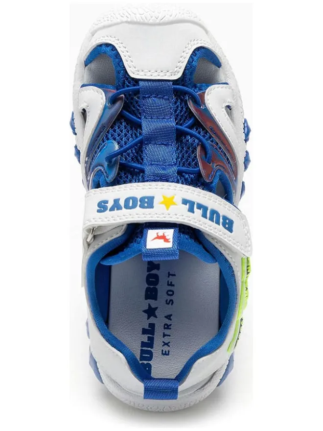 Halbsandalen "Spinosauro" in Weiß/ Blau>Bull Boys Sale