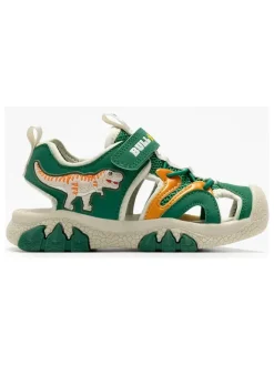 Bull Boys Sandalen·Halbsandalen^Halbsandalen "T-Rex" in Grün/ Creme