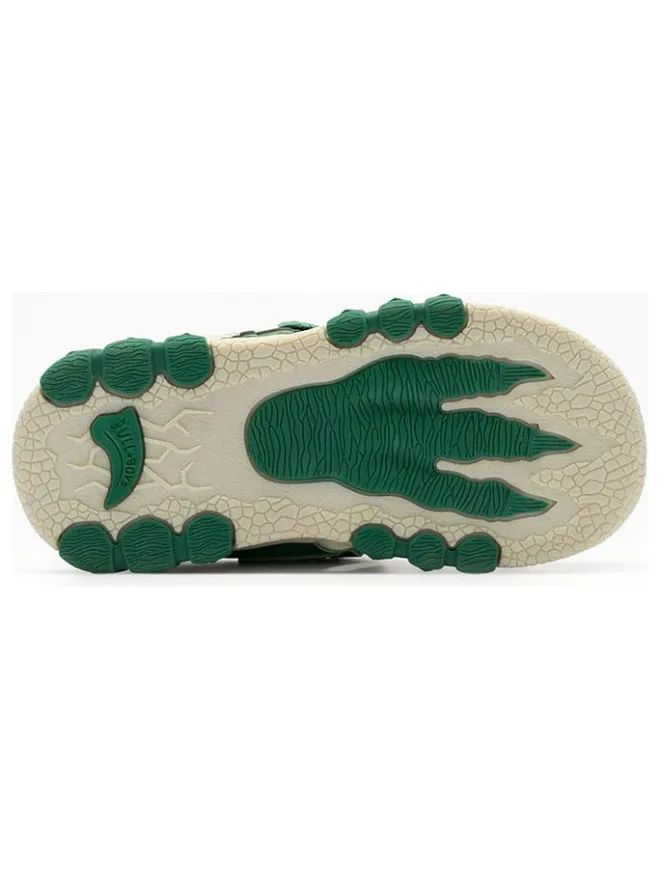 Bull Boys Sandalen·Halbsandalen^Halbsandalen "T-Rex" in Grün/ Creme