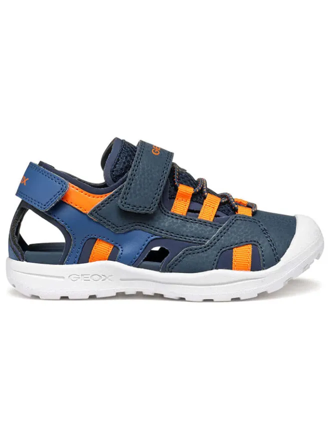 Geox Sandalen·Halbsandalen^Halbsandalen "Vaniett" in Dunkelblau/ Orange