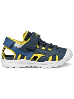 Geox Sandalen·Halbsandalen^Halbsandalen "Vaniett" in Dunkelblau/ Gelb