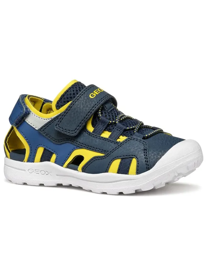 Geox Sandalen·Halbsandalen^Halbsandalen "Vaniett" in Dunkelblau/ Gelb