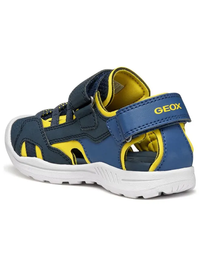 Geox Sandalen·Halbsandalen^Halbsandalen "Vaniett" in Dunkelblau/ Gelb