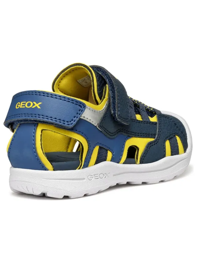 Geox Sandalen·Halbsandalen^Halbsandalen "Vaniett" in Dunkelblau/ Gelb